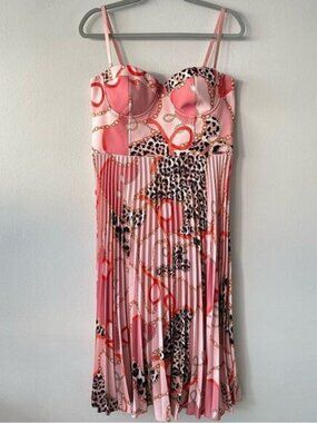 MARCIANO Guess Pleated midi dress with print